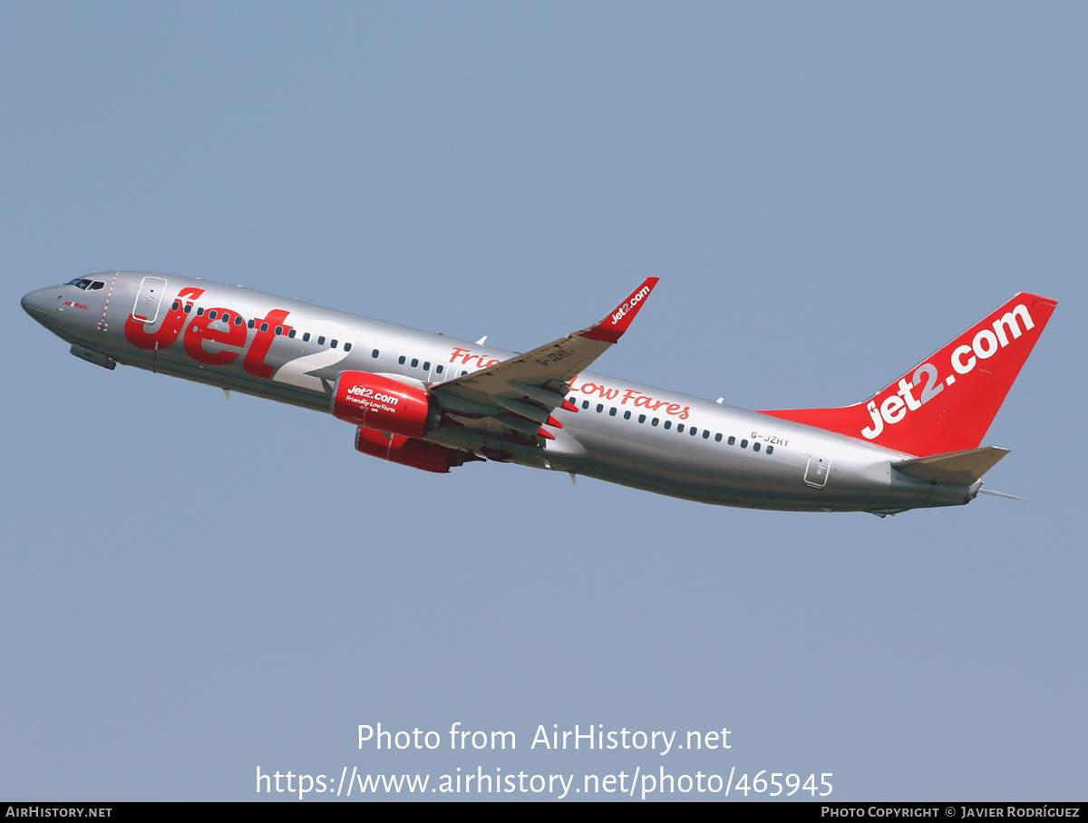 Aircraft Photo of G-JZHY | Boeing 737-800 | Jet2 | AirHistory.net #465945