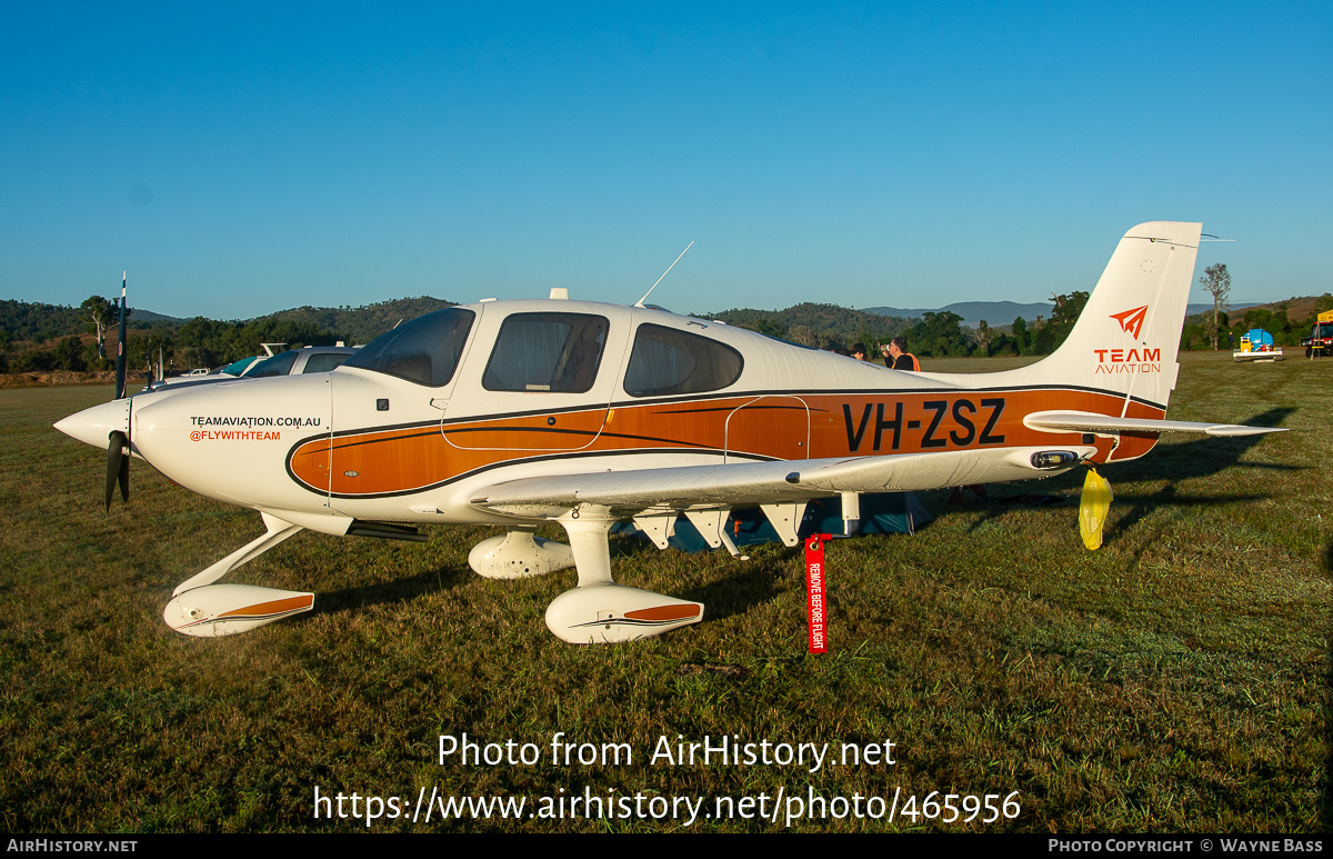 Aircraft Photo of VH-ZSZ | Cirrus SR-20 G3 | Team Aviation | AirHistory.net #465956