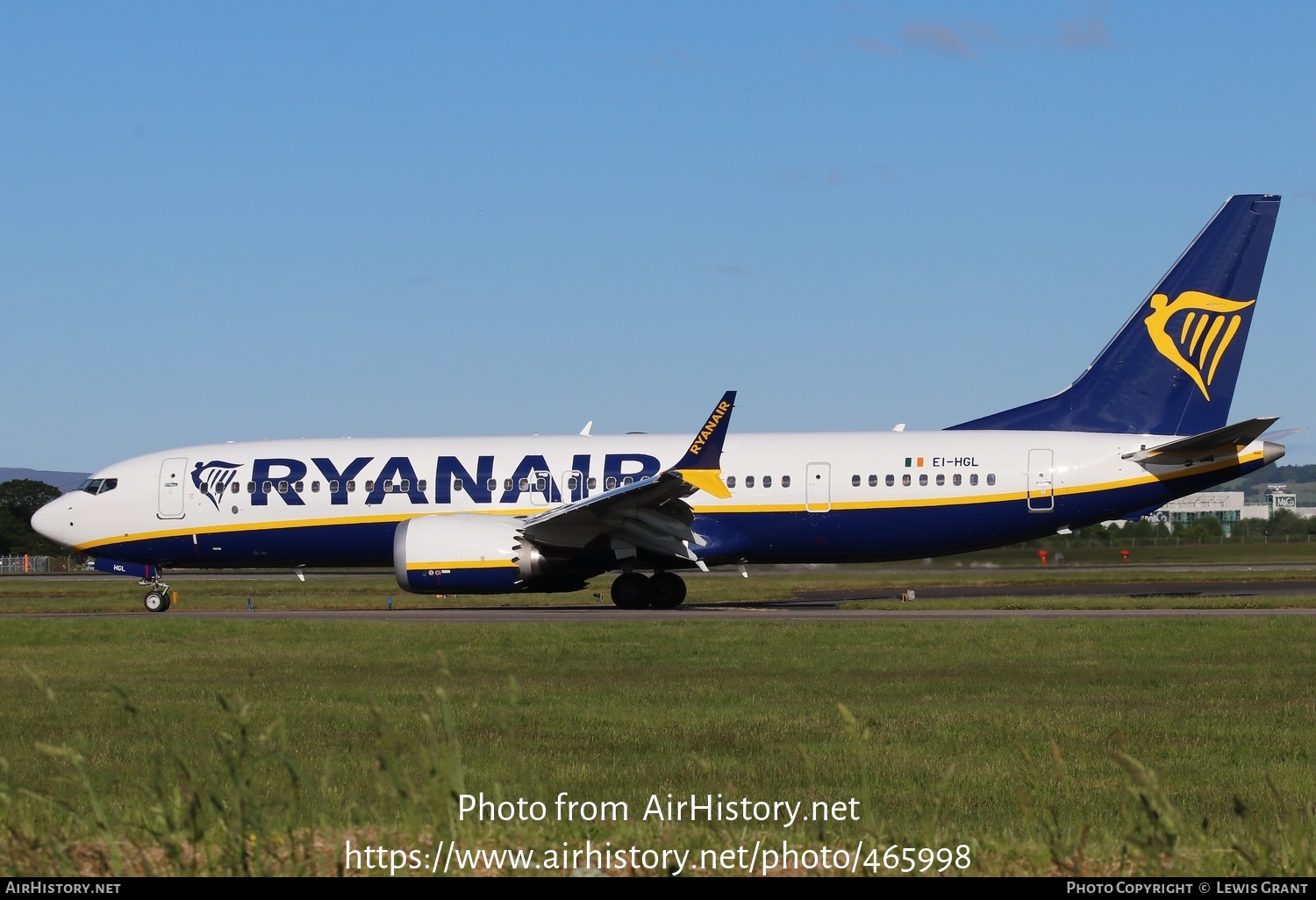 Aircraft Photo of EI-HGL | Boeing 737-8200 Max 200 | Ryanair | AirHistory.net #465998