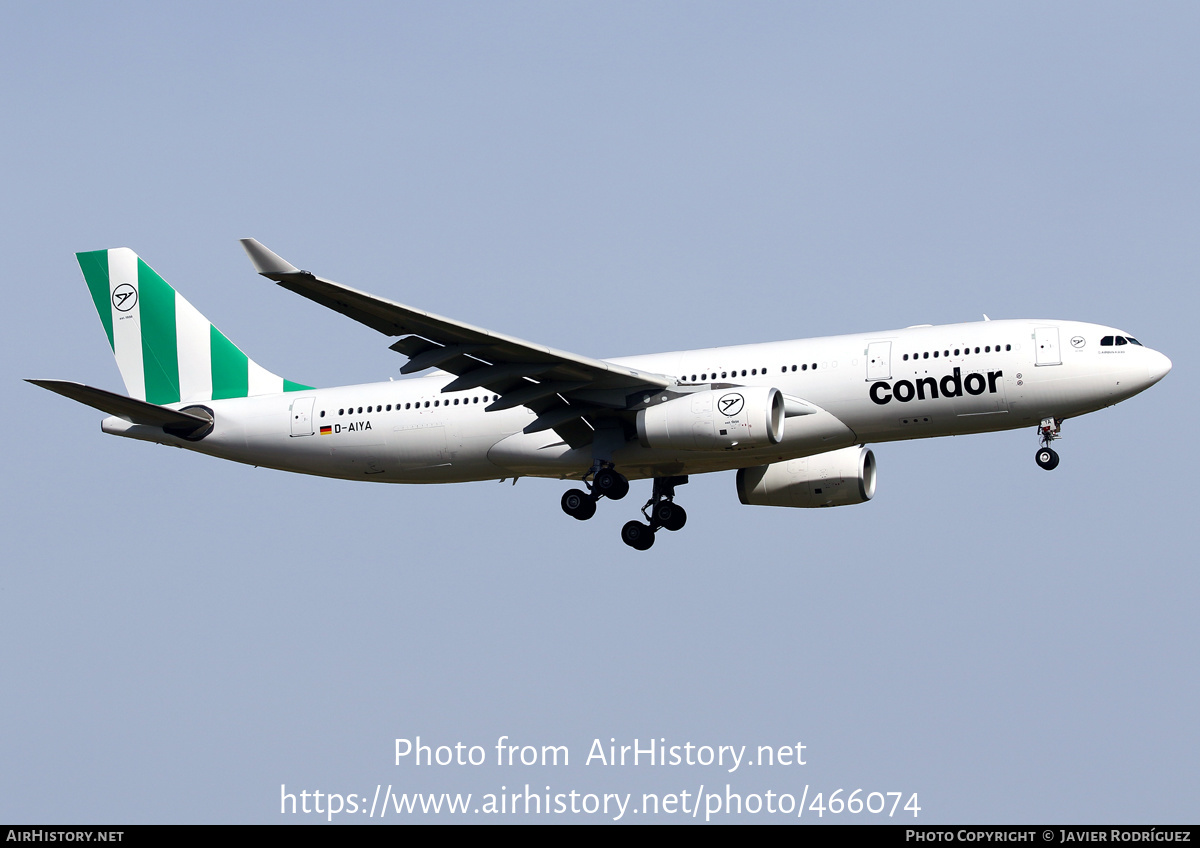 Aircraft Photo of D-AIYA | Airbus A330-243 | Condor Flugdienst | AirHistory.net #466074