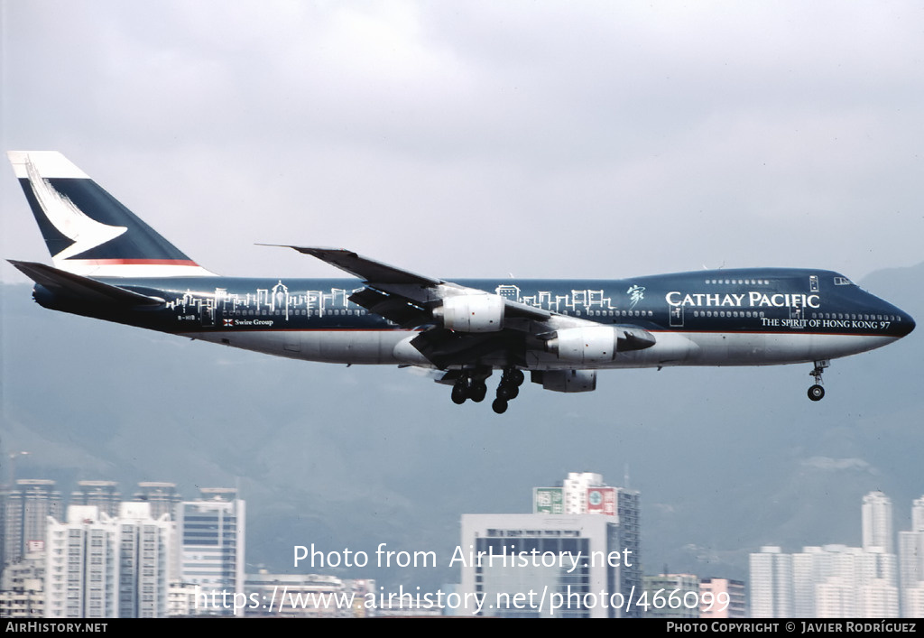 Aircraft Photo of B-HIB | Boeing 747-267B | Cathay Pacific Airways | AirHistory.net #466099