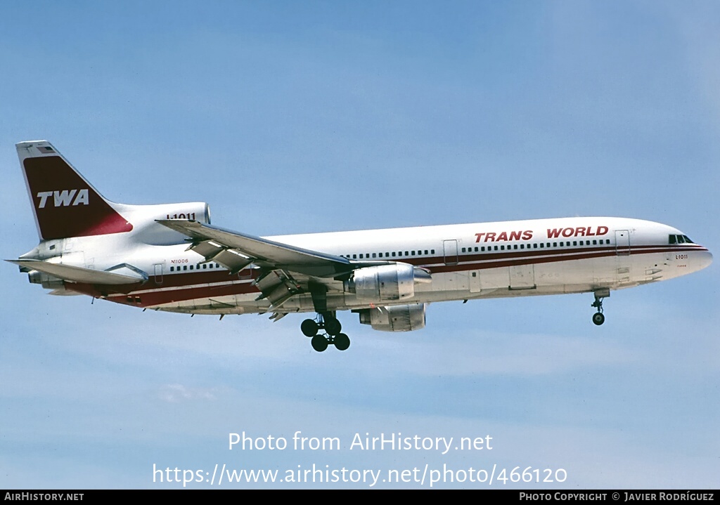 Aircraft Photo of N11006 | Lockheed L-1011-385-1 TriStar 1 | Trans World Airlines - TWA | AirHistory.net #466120