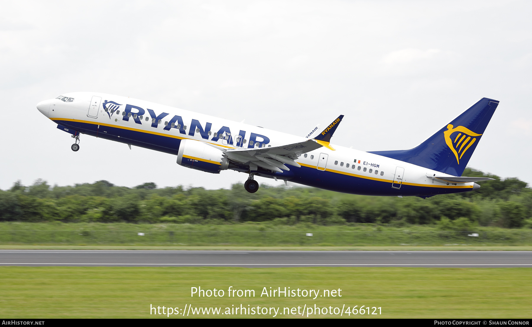 Aircraft Photo of EI-HGM | Boeing 737-8200 Max 200 | Ryanair | AirHistory.net #466121