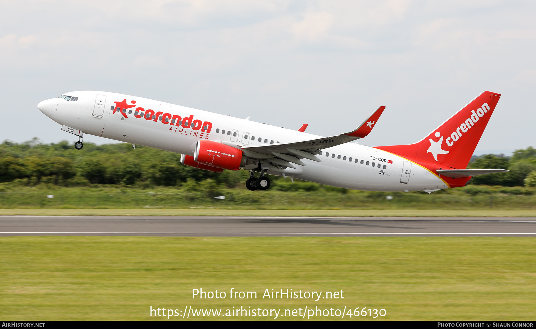 Aircraft Photo of TC-COR | Boeing 737-800 | Corendon Airlines | AirHistory.net #466130