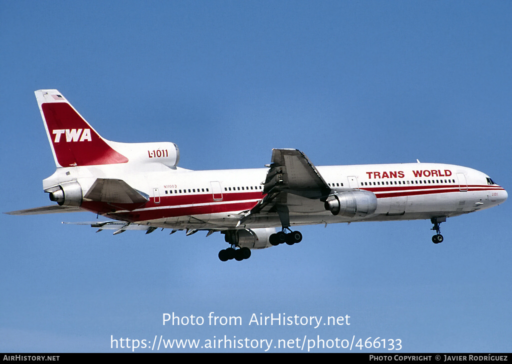 Aircraft Photo of N11003 | Lockheed L-1011-385-1 TriStar 1 | Trans World Airlines - TWA | AirHistory.net #466133