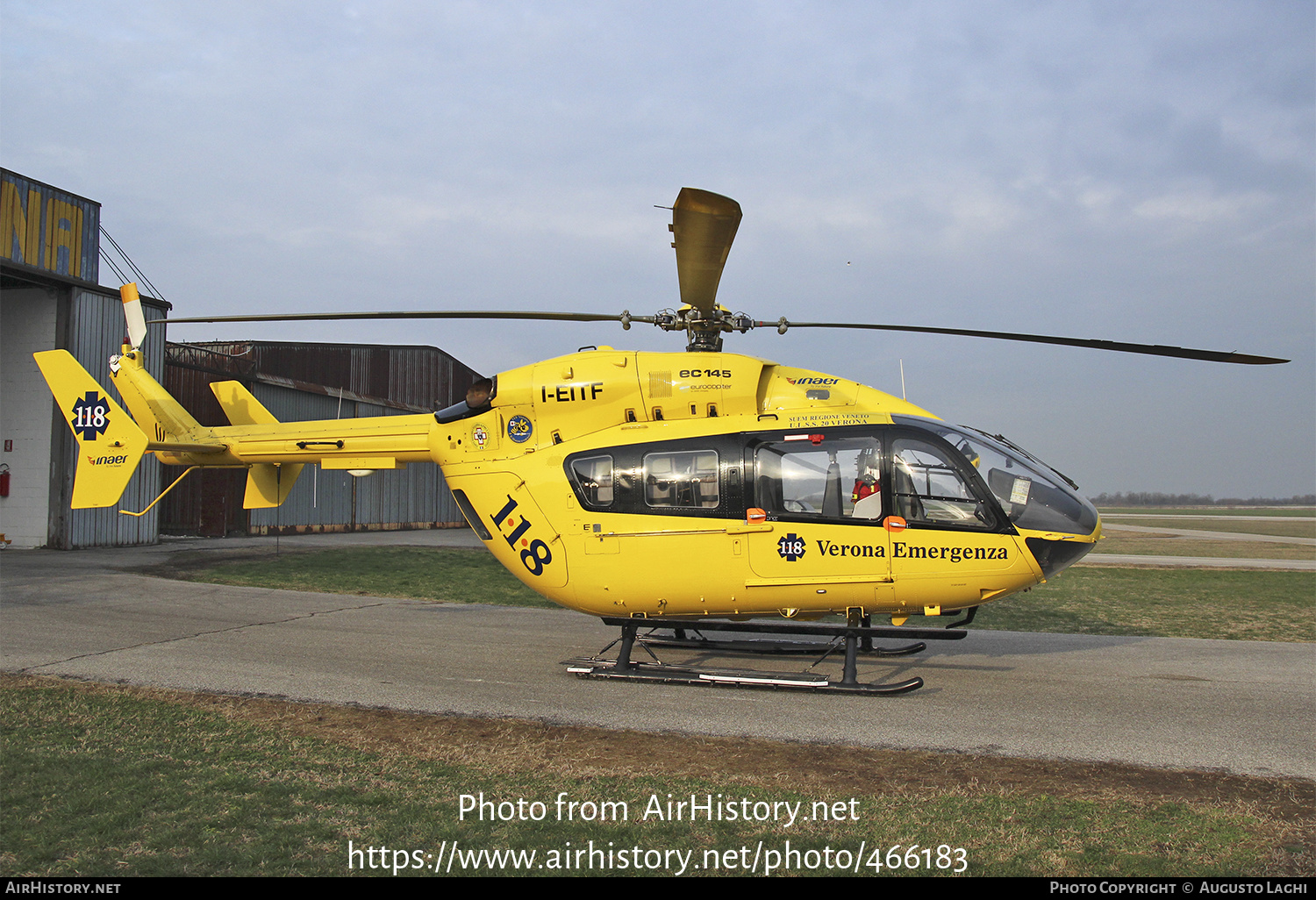 Aircraft Photo of I-EITF | Eurocopter-Kawasaki EC-145 (BK-117C-2) | Inaer | AirHistory.net #466183