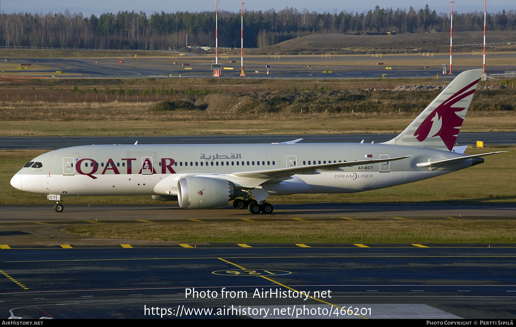 Aircraft Photo of A7-BCT | Boeing 787-8 Dreamliner | Qatar Airways | AirHistory.net #466201