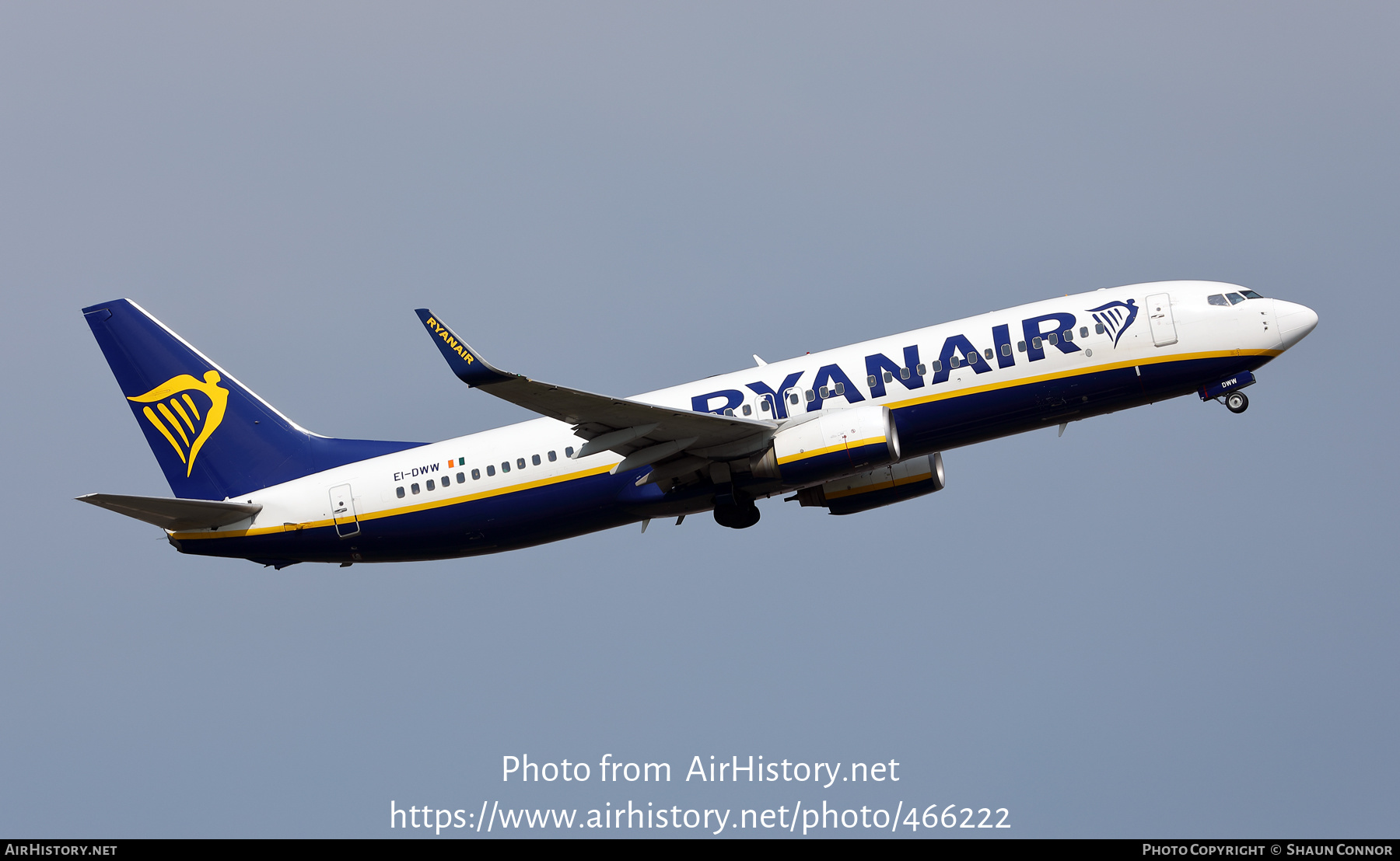 Aircraft Photo of EI-DWW | Boeing 737-8AS | Ryanair | AirHistory.net #466222