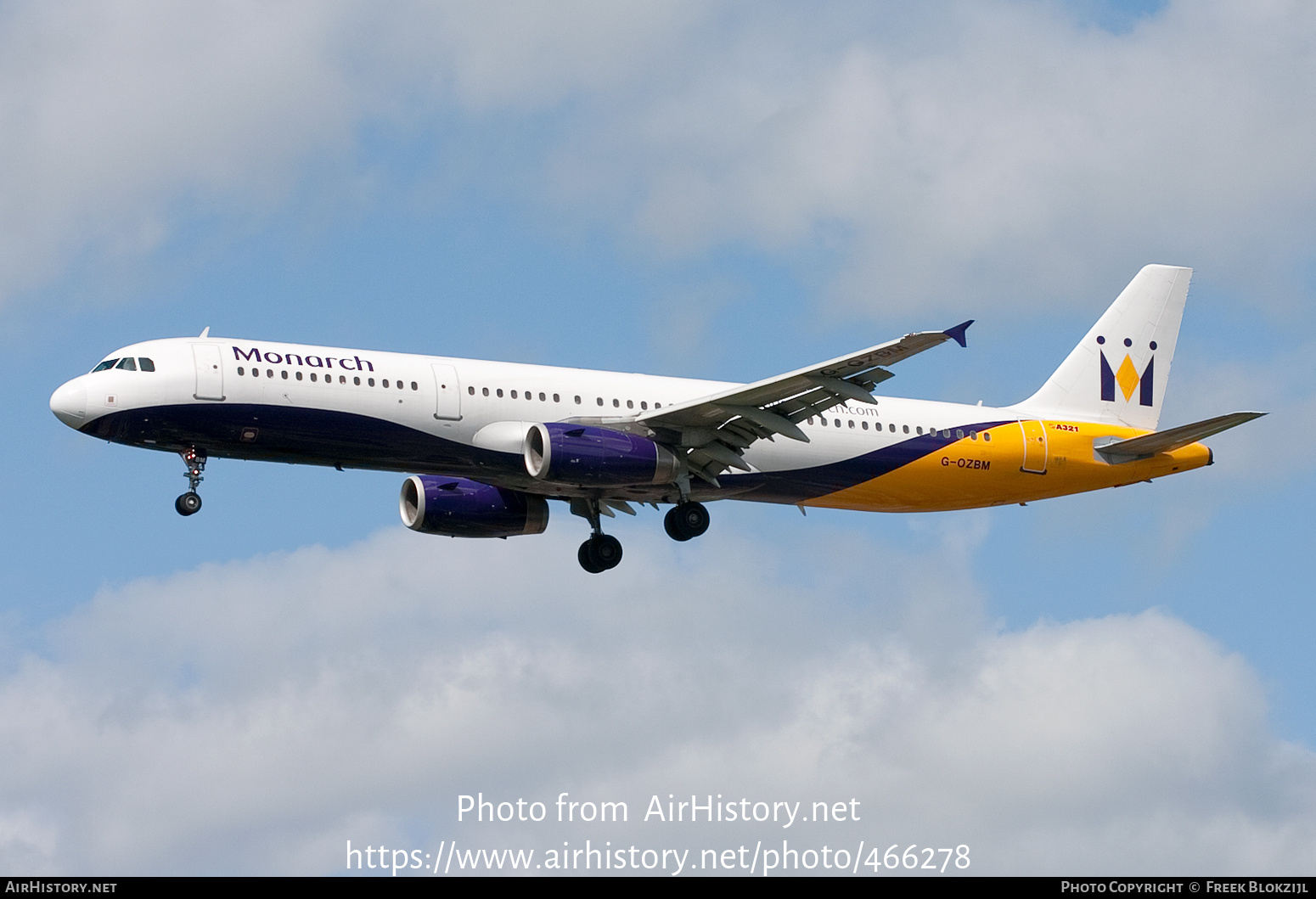 Aircraft Photo of G-OZBM | Airbus A321-231 | Monarch Airlines | AirHistory.net #466278