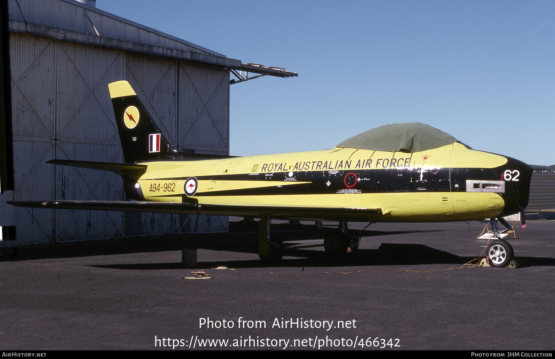 Aircraft Photo of A94-962 | Commonwealth CA-27 Sabre Mk32 | Australia - Air Force | AirHistory.net #466342