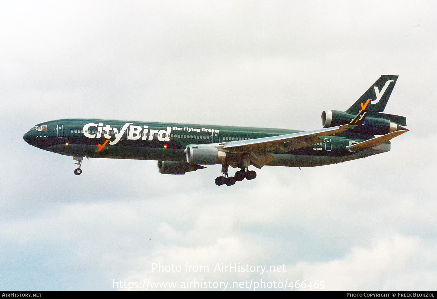 Aircraft Photo of OO-CTB | McDonnell Douglas MD-11 | CityBird | AirHistory.net #466465