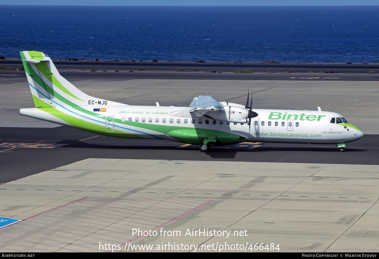 Aircraft Photo of EC-MJG | ATR ATR-72-600 (ATR-72-212A) | Binter Canarias | AirHistory.net #466484