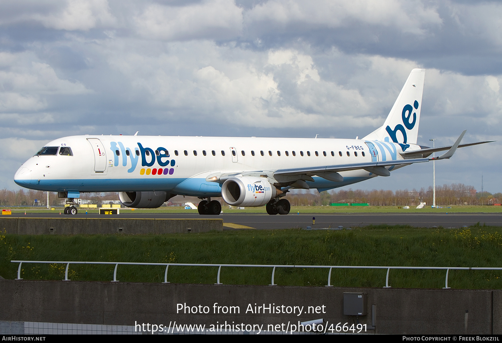 Aircraft Photo of G-FBEG | Embraer 195LR (ERJ-190-200LR) | Flybe | AirHistory.net #466491