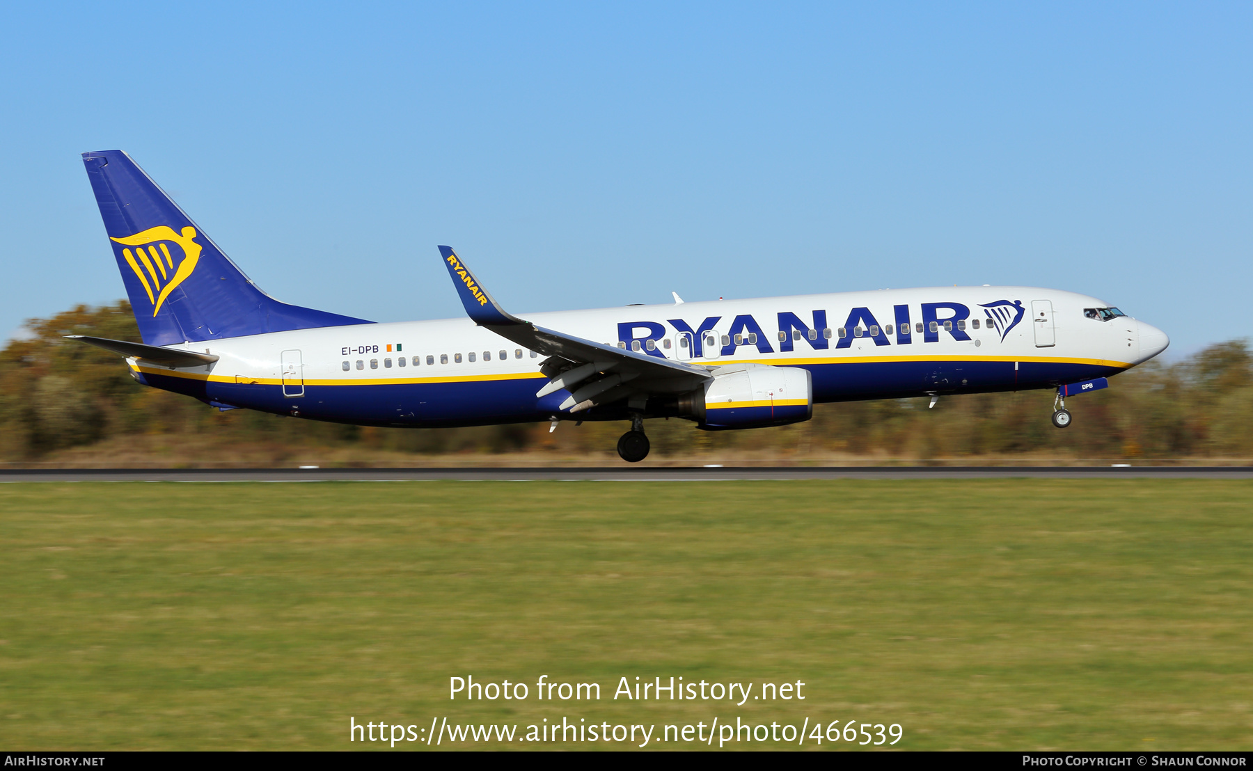 Aircraft Photo of EI-DPB | Boeing 737-8AS | Ryanair | AirHistory.net #466539