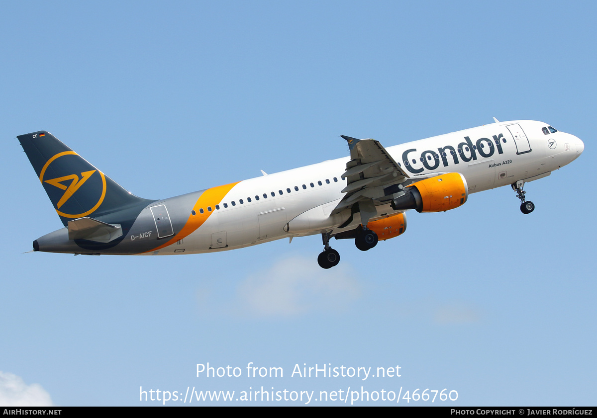 Aircraft Photo of D-AICF | Airbus A320-212 | Condor Flugdienst | AirHistory.net #466760