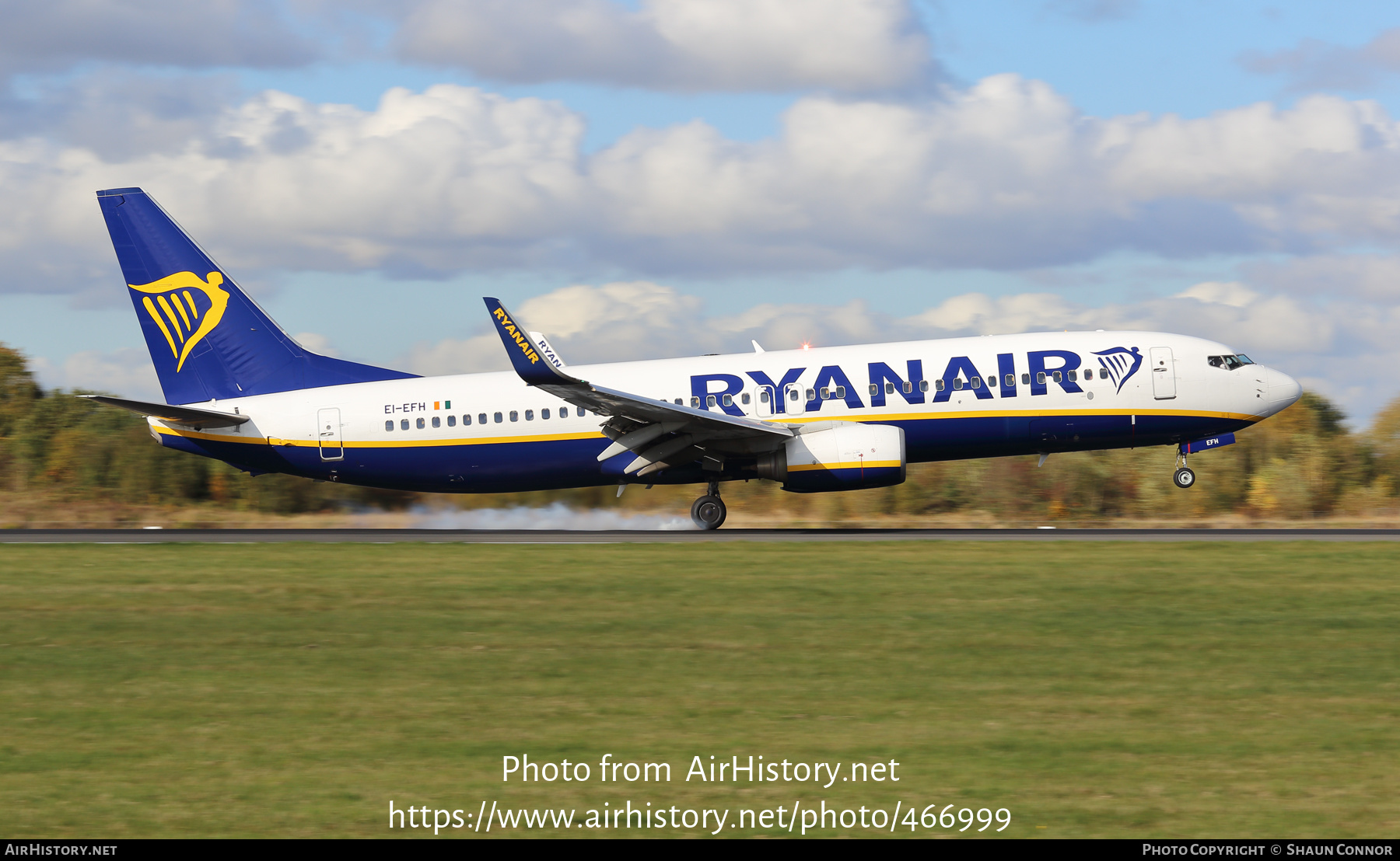 Aircraft Photo of EI-EFH | Boeing 737-8AS | Ryanair | AirHistory.net #466999