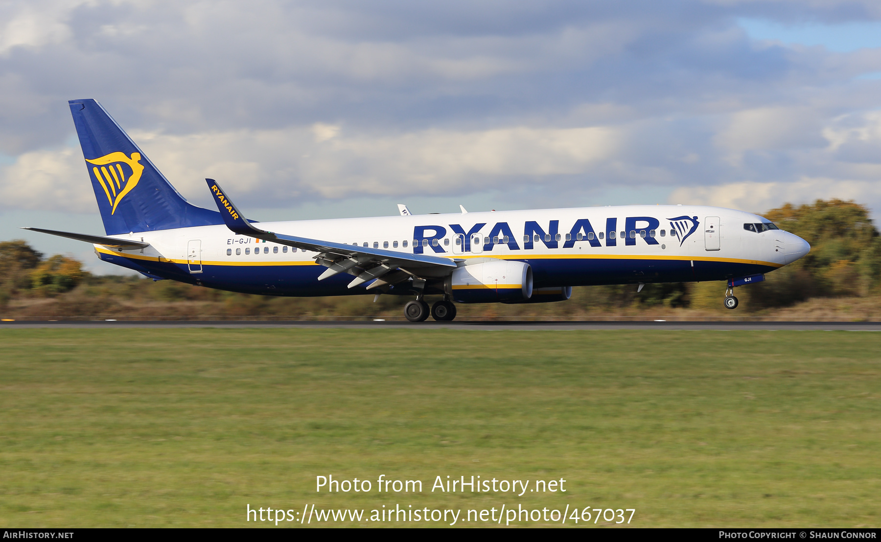 Aircraft Photo of EI-GJI | Boeing 737-800 | Ryanair | AirHistory.net #467037