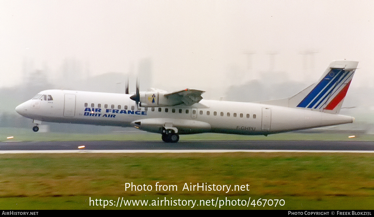 Aircraft Photo of F-GHPU | ATR ATR-72-201 | Air France | AirHistory.net #467070