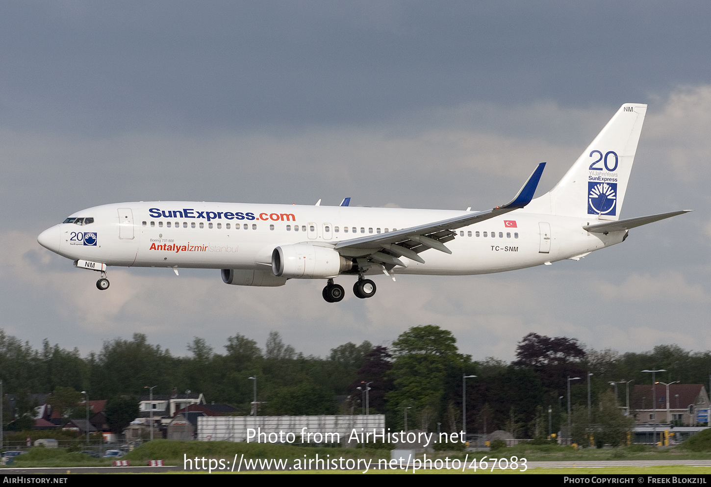 Aircraft Photo of TC-SNM | Boeing 737-8BK | SunExpress | AirHistory.net #467083