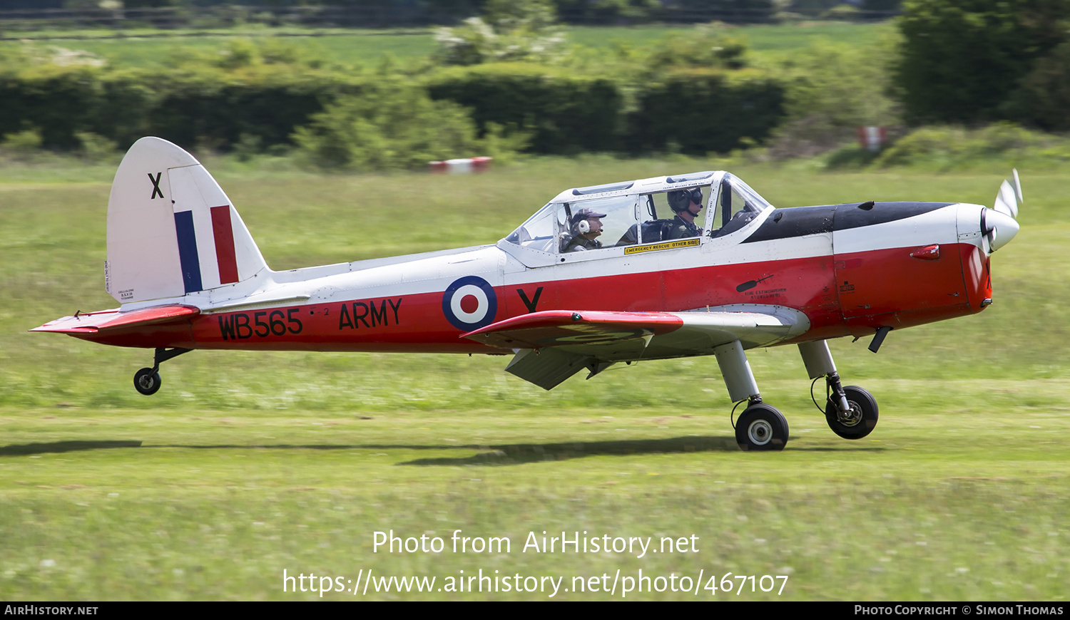 Aircraft Photo of G-PVET / WB565 | De Havilland DHC-1 Chipmunk Mk22 | UK - Army | AirHistory.net #467107