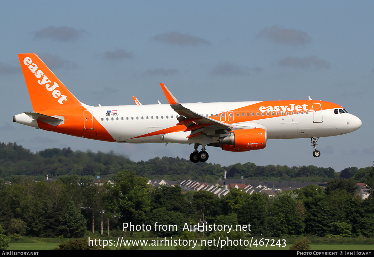 Aircraft Photo of OE-ICD | Airbus A320-214 | EasyJet | AirHistory.net #467243