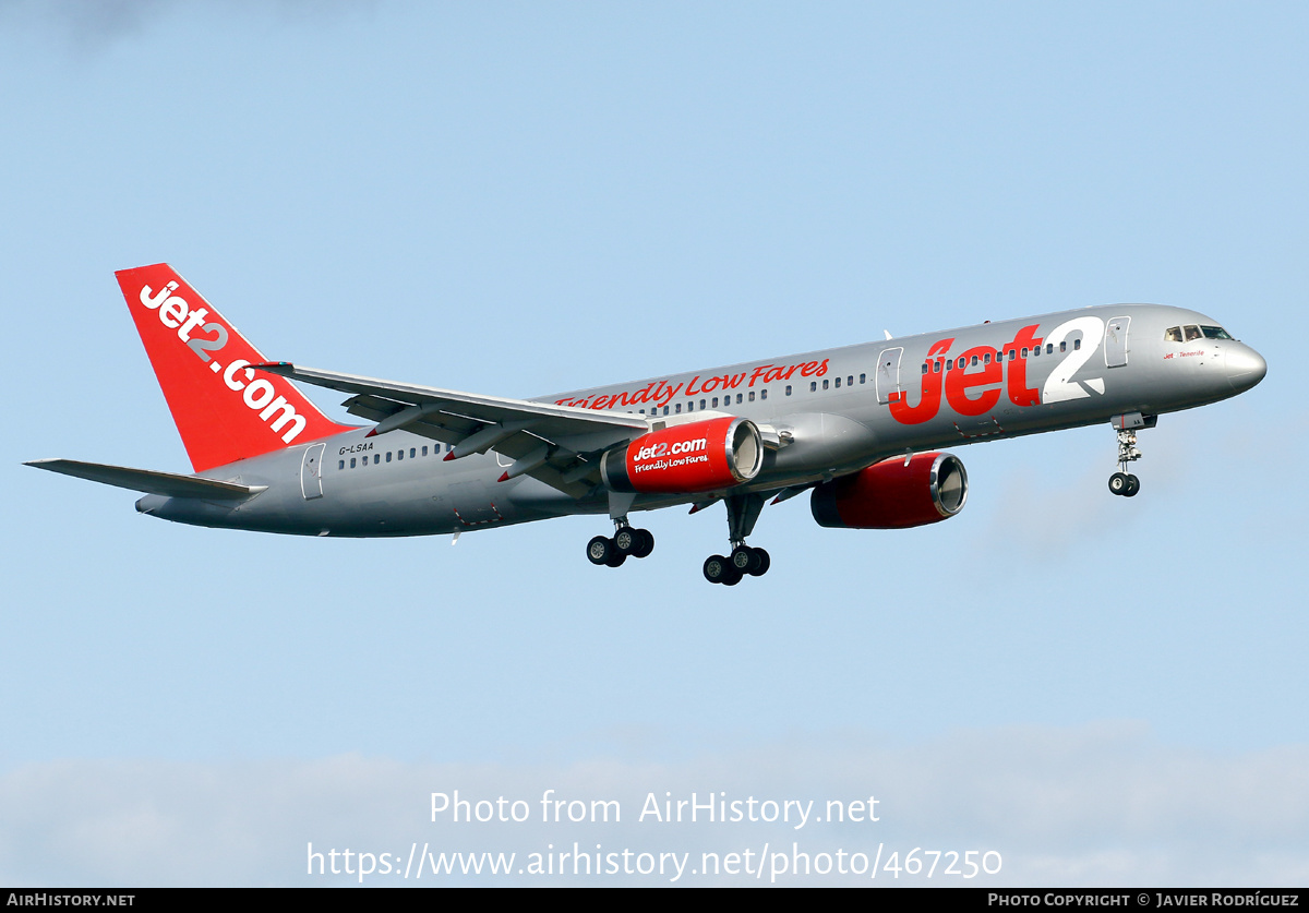 Aircraft Photo of G-LSAA | Boeing 757-236 | Jet2 | AirHistory.net #467250