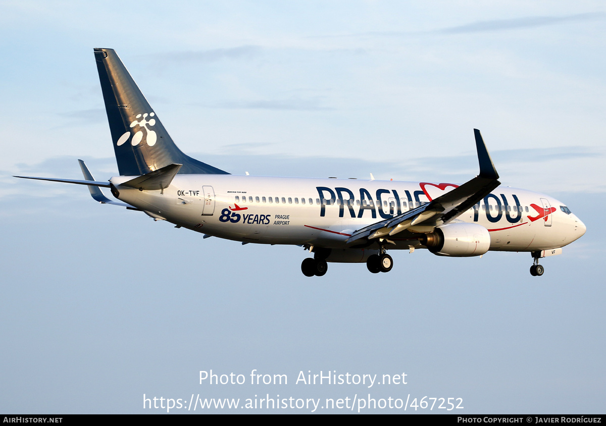 Aircraft Photo of OK-TVF | Boeing 737-8FH | Travel Service | AirHistory.net #467252