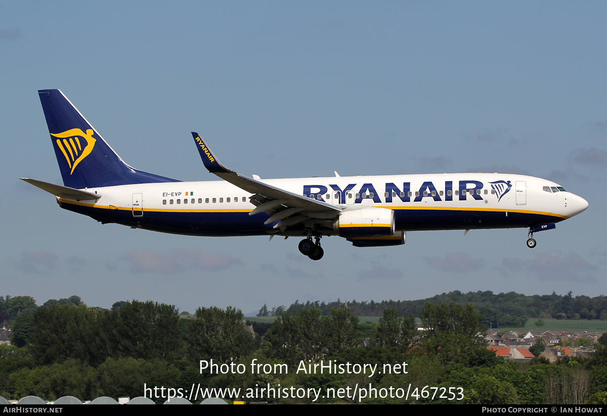 Aircraft Photo of EI-EVP | Boeing 737-8AS | Ryanair | AirHistory.net #467253