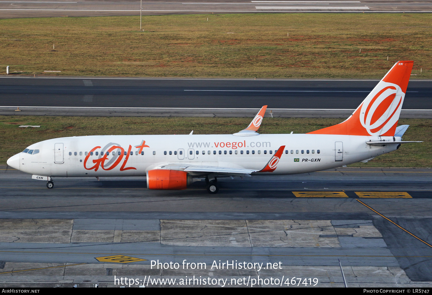 Aircraft Photo of PR-GXN | Boeing 737-8EH | GOL Linhas Aéreas | AirHistory.net #467419