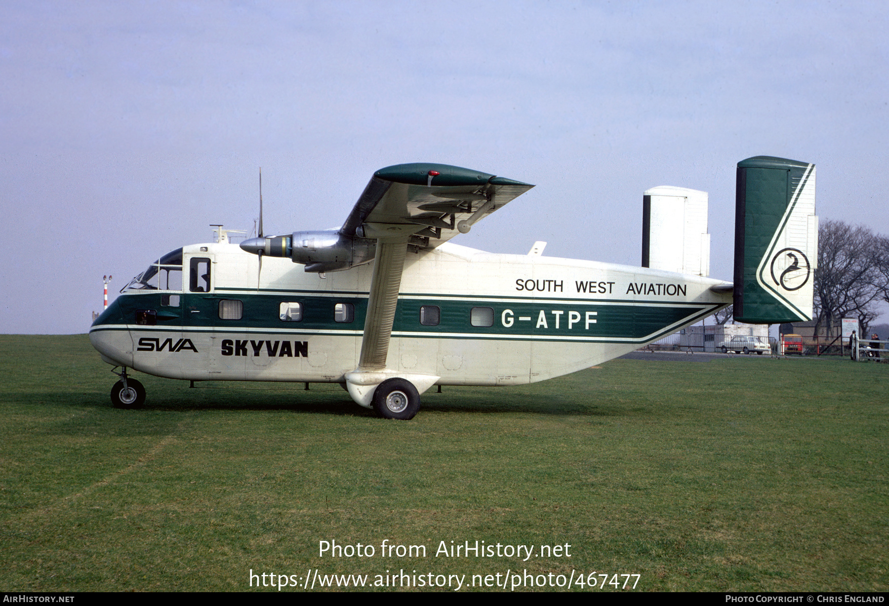 Aircraft Photo of G-ATPF | Short SC.7 Skyvan 2-100 | South West Aviation - SWA | AirHistory.net #467477