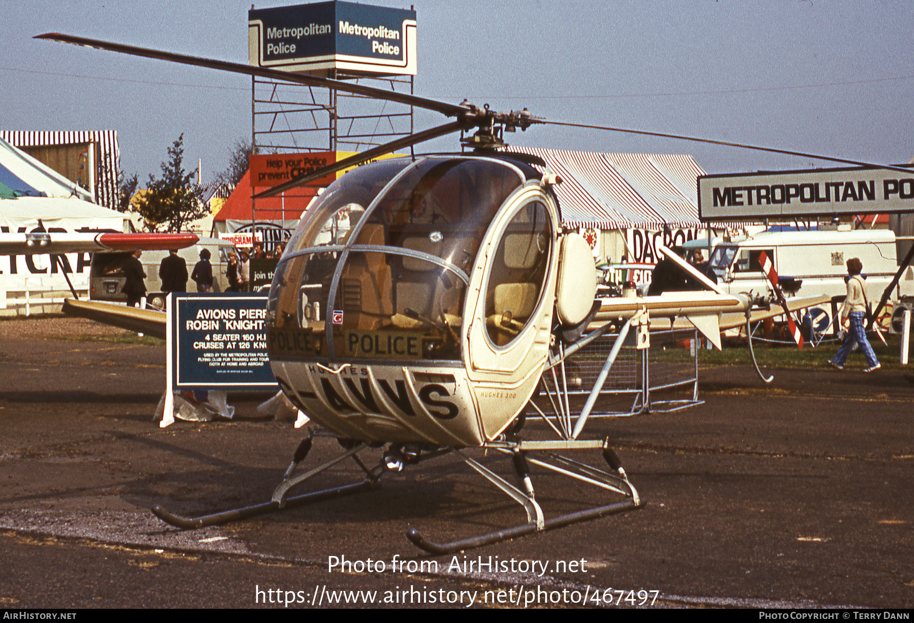 Aircraft Photo of G-AVVS | Hughes 269B 300 | Police | AirHistory.net #467497