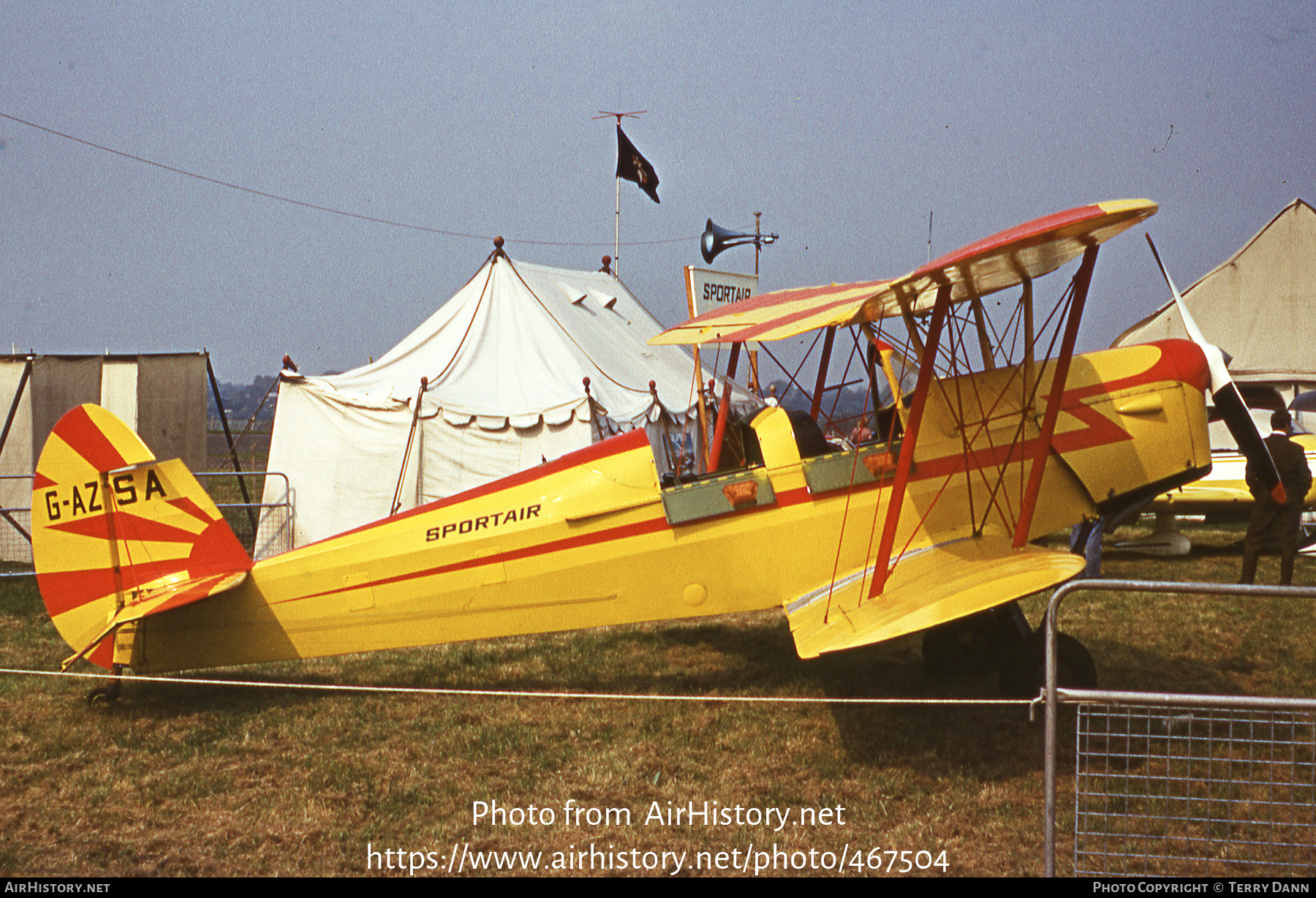 Aircraft Photo of G-AZSA | Stampe-Vertongen SV-4B | Sportair | AirHistory.net #467504