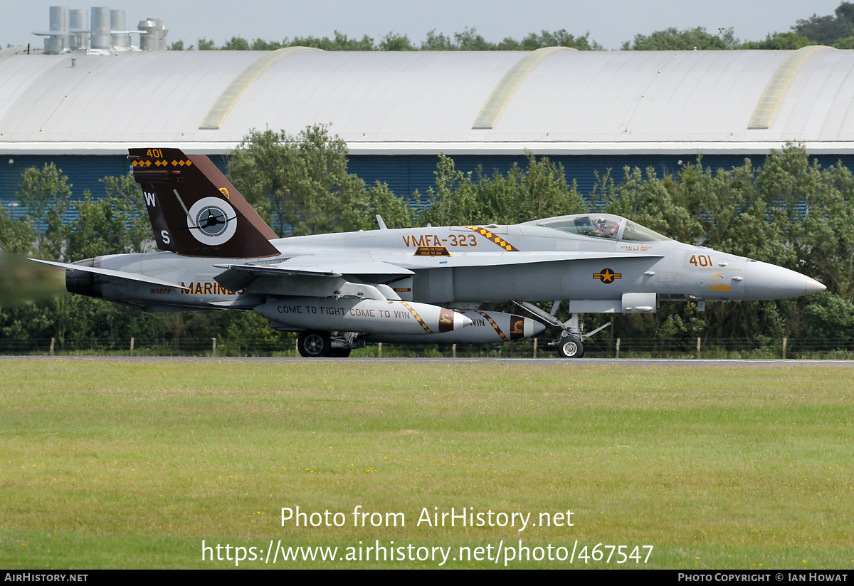 Aircraft Photo of 165222 | McDonnell Douglas F/A-18C Hornet | USA - Marines | AirHistory.net #467547