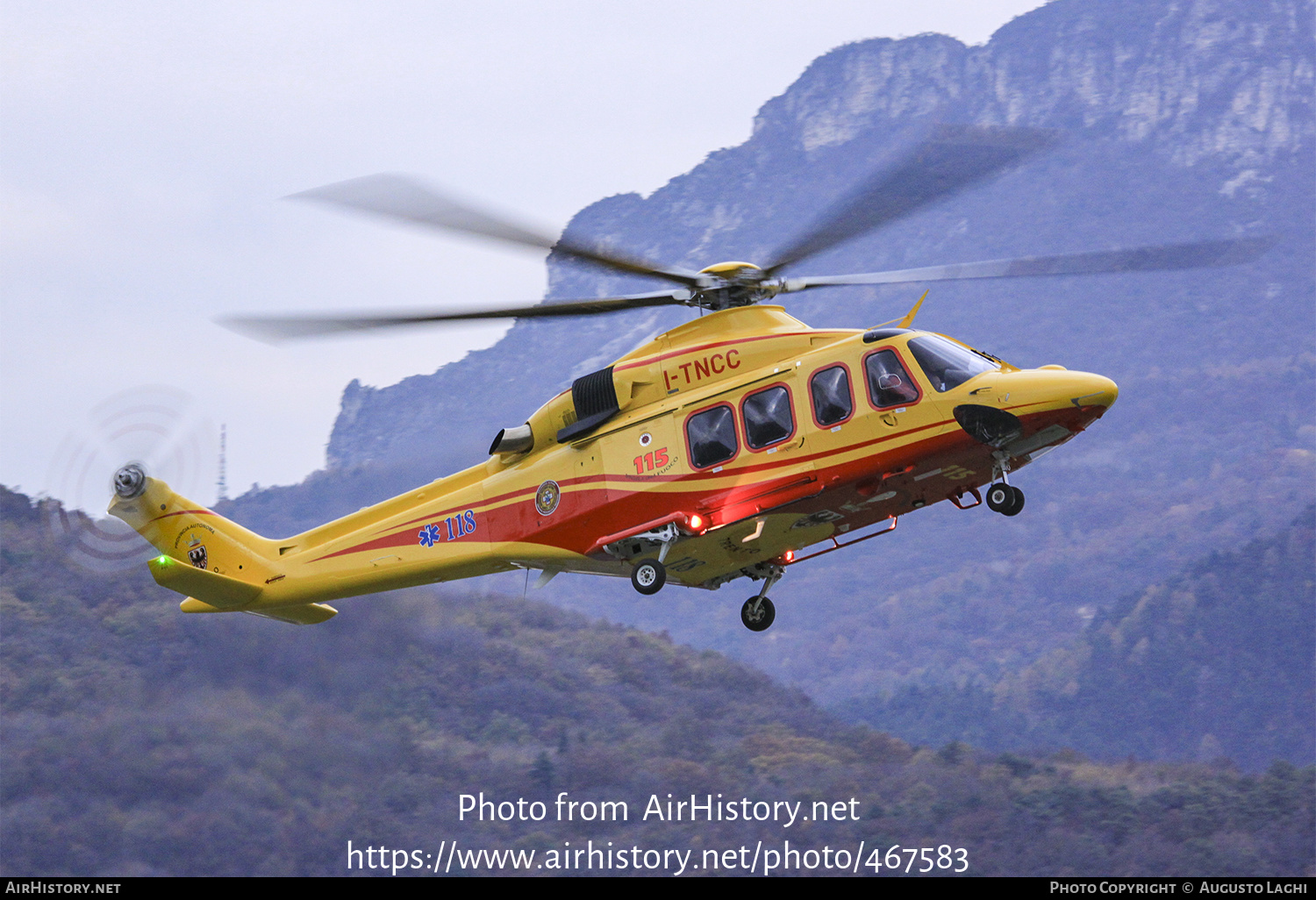 Aircraft Photo of I-TNCC | AgustaWestland AW-139 | Provincia Autonoma Trento | AirHistory.net #467583