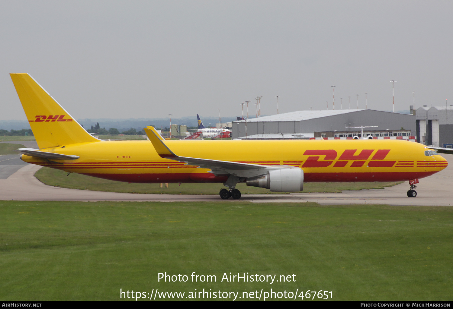 Aircraft Photo of G-DHLG | Boeing 767-3JHF | DHL International | AirHistory.net #467651