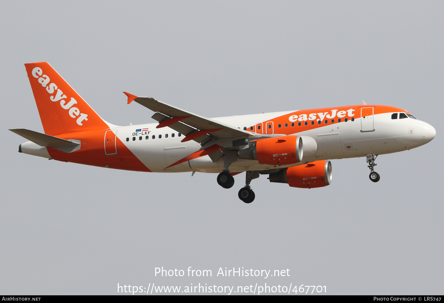 Aircraft Photo of OE-LKF | Airbus A319-111 | EasyJet | AirHistory.net #467701