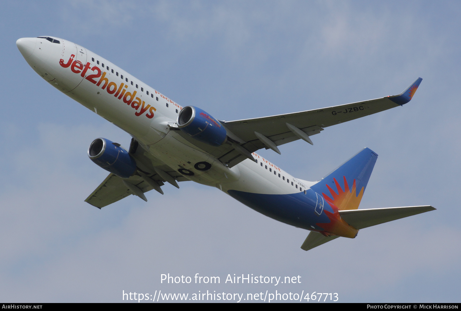 Aircraft Photo of G-JZBC | Boeing 737-800 | Jet2 Holidays | AirHistory.net #467713