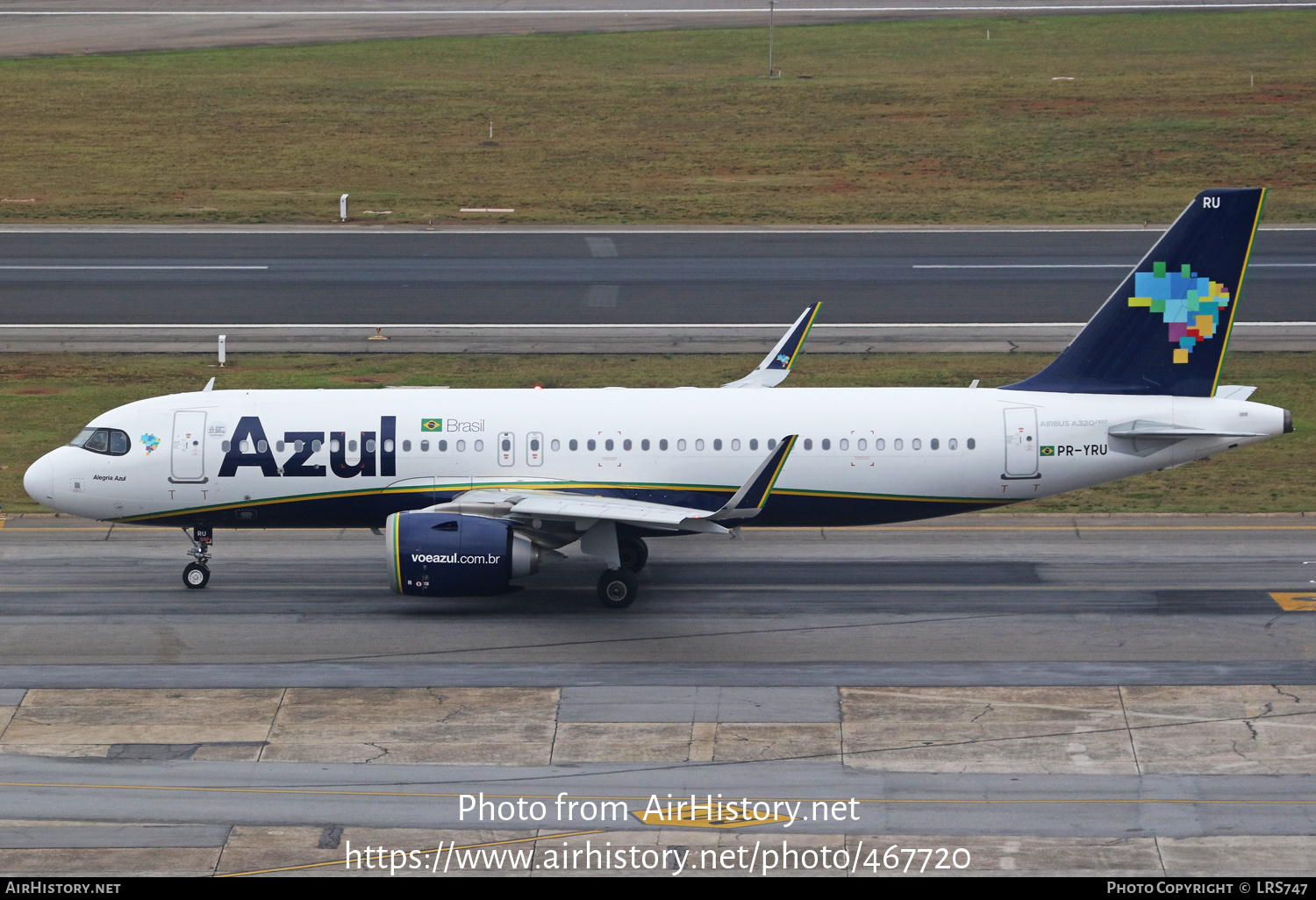 Aircraft Photo of PR-YRU | Airbus A320-251N | Azul Linhas Aéreas Brasileiras | AirHistory.net #467720