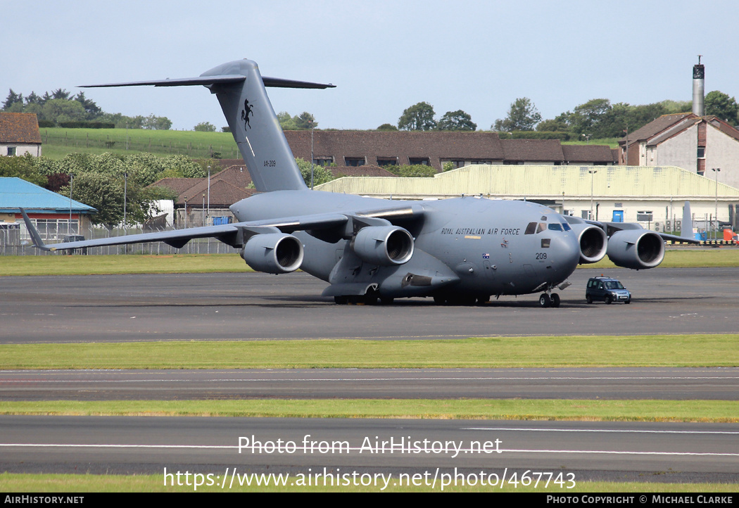 Aircraft Photo of A41-209 | Boeing C-17A Globemaster III | Australia - Air Force | AirHistory.net #467743