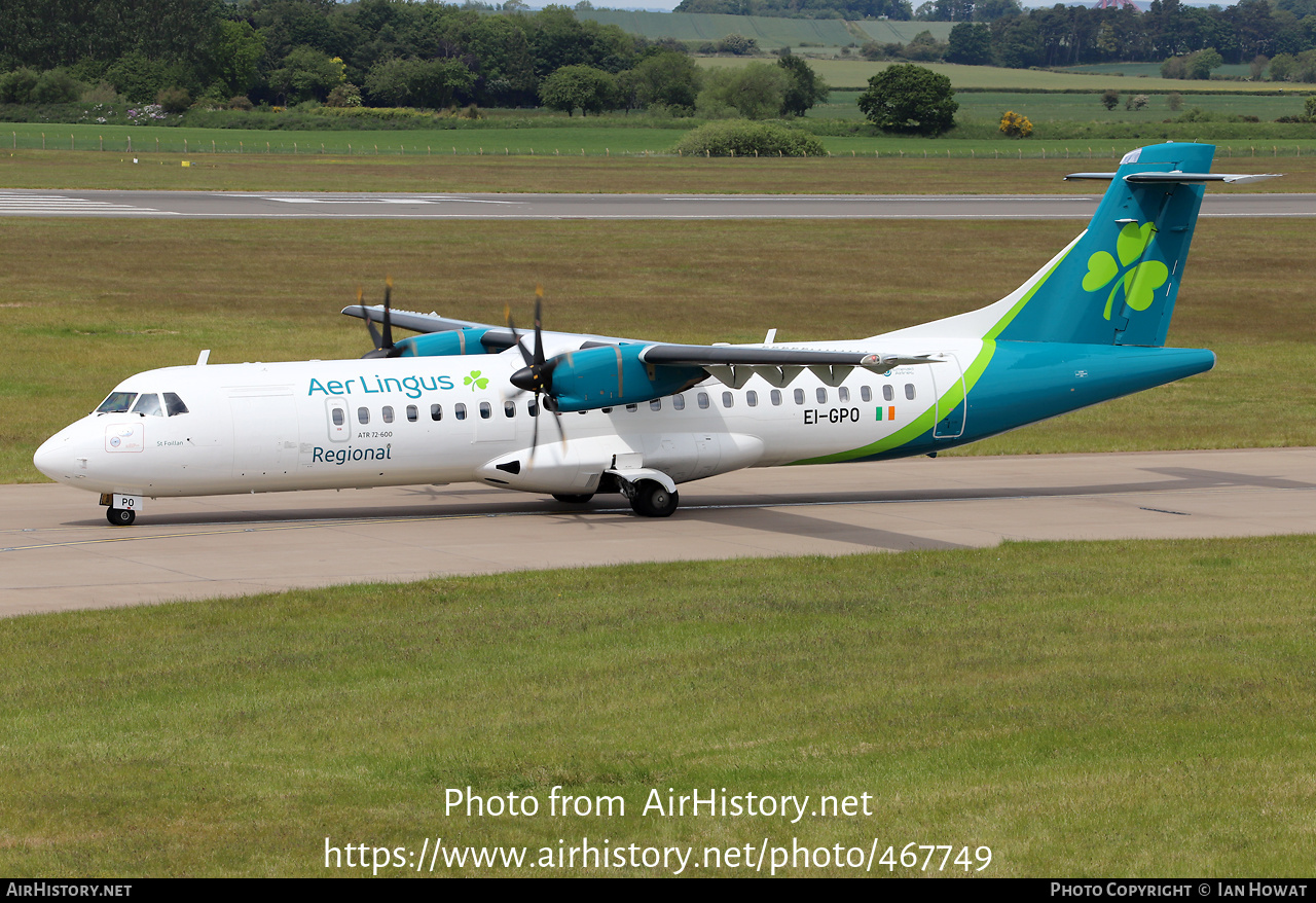 Aircraft Photo of EI-GPO | ATR ATR-72-600 (ATR-72-212A) | Aer Lingus Regional | AirHistory.net #467749