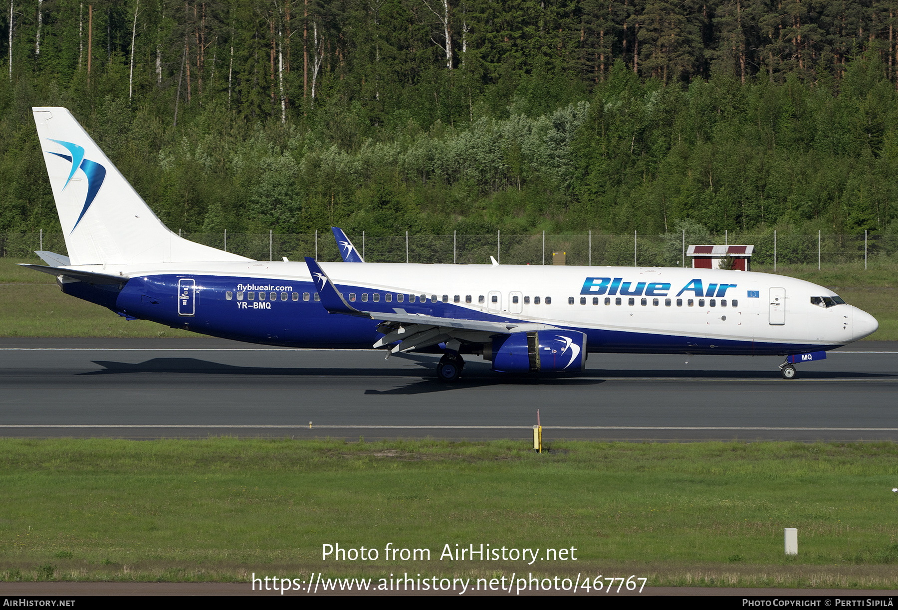 Aircraft Photo of YR-BMQ | Boeing 737-8FH | Blue Air | AirHistory.net #467767