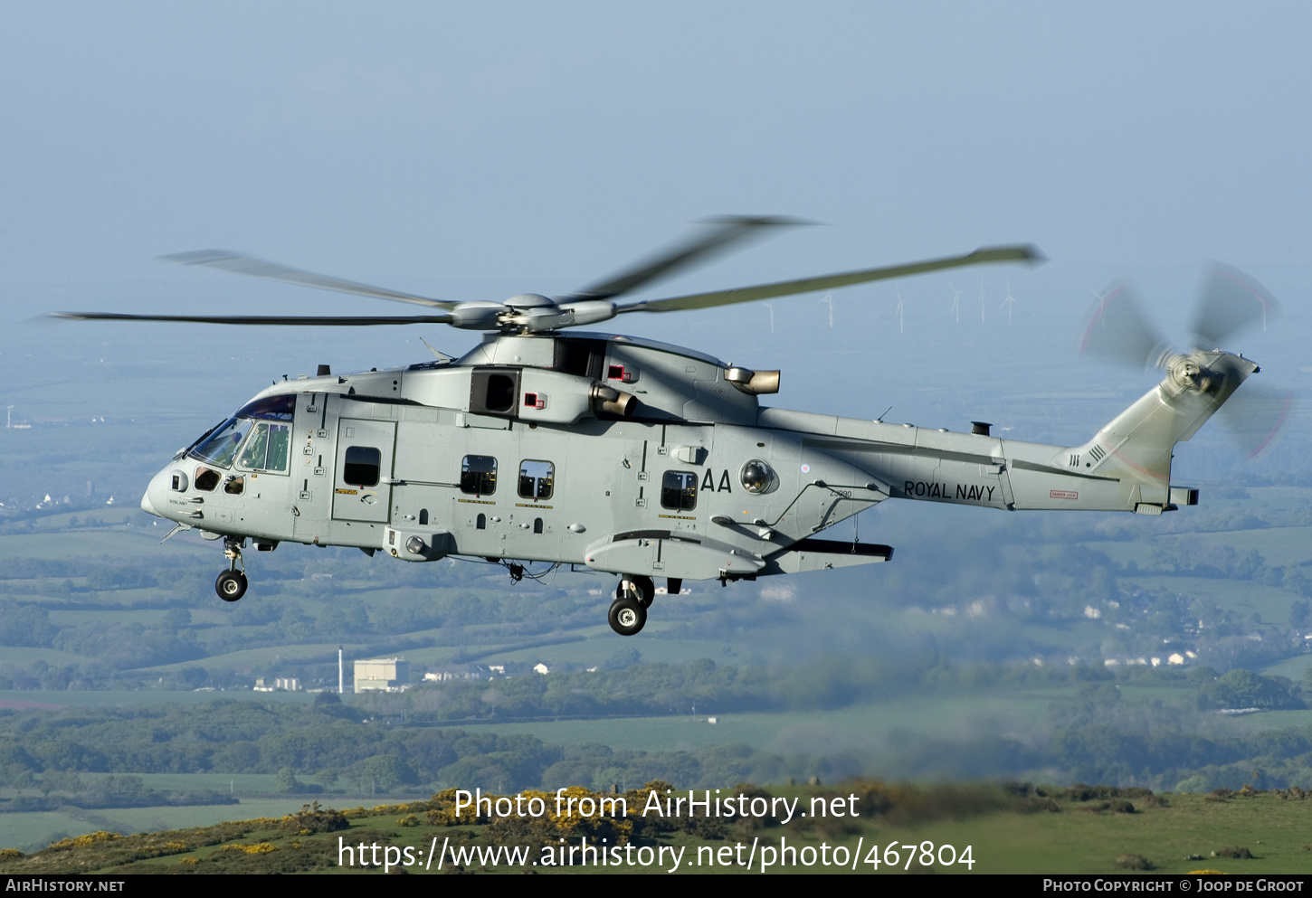 Aircraft Photo of ZJ990 | AgustaWestland EH101-512 Merlin HC4A | UK - Navy | AirHistory.net #467804