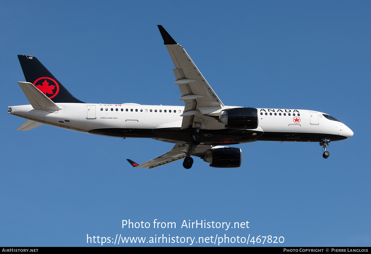 Aircraft Photo of C-GJYI | Airbus A220-371 (BD-500-1A11) | Air Canada | AirHistory.net #467820