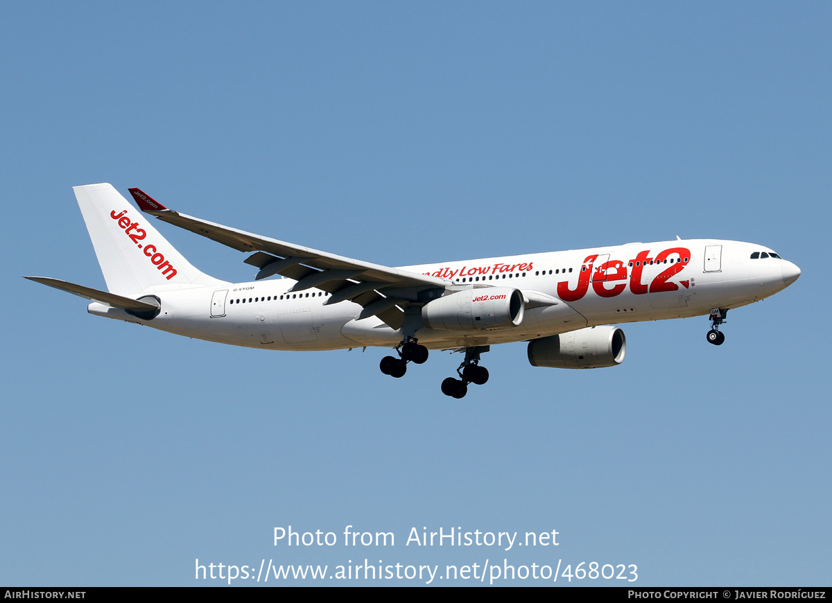 Aircraft Photo of G-VYGM | Airbus A330-243 | Jet2 | AirHistory.net #468023