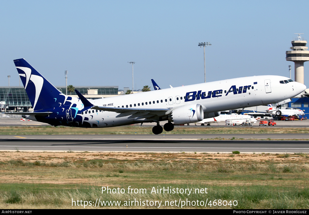 Aircraft Photo of YR-MXE | Boeing 737-8 Max 8 | Blue Air | AirHistory.net #468040