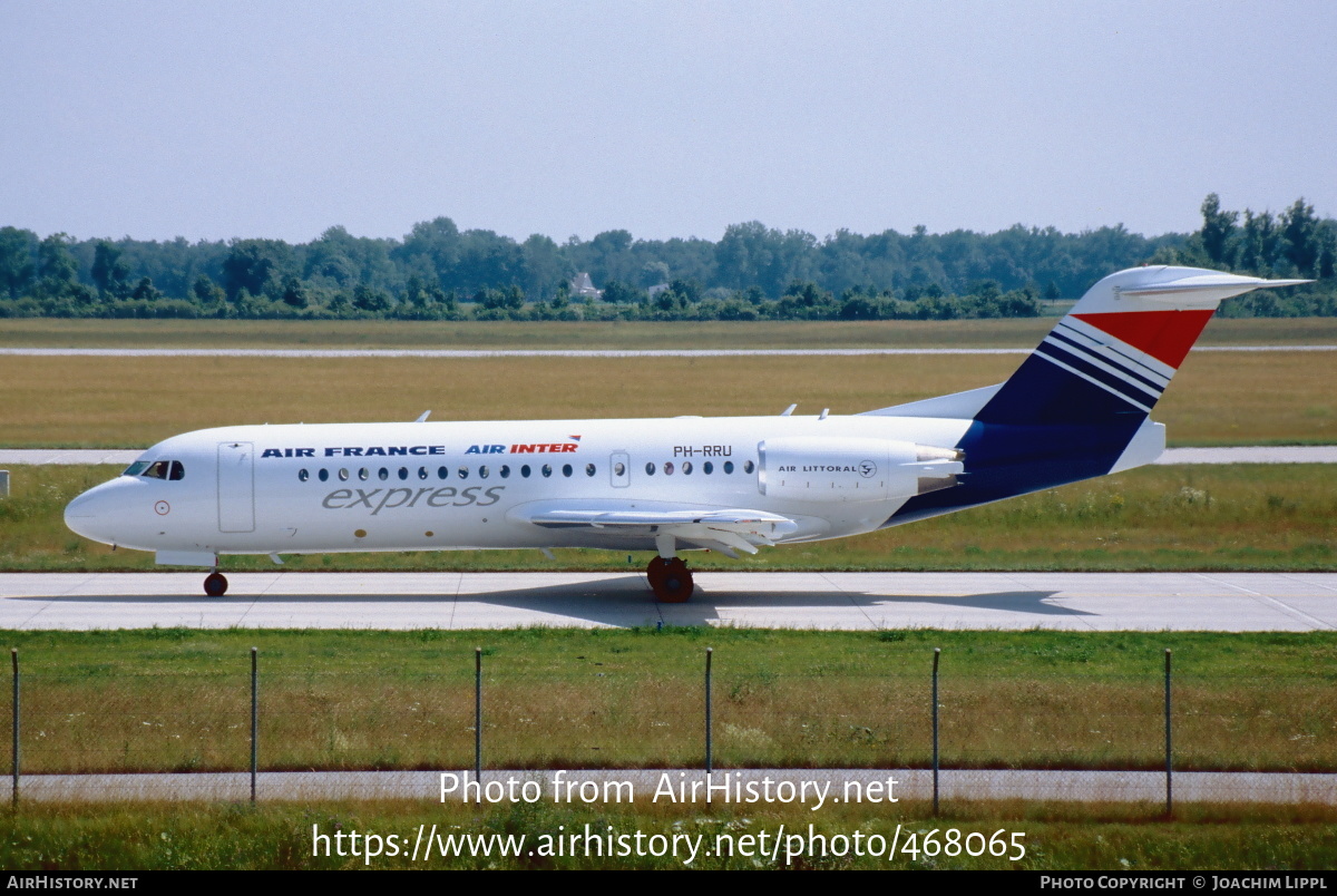 Aircraft Photo of PH-RRU | Fokker 70 (F28-0070) | Air France Express | AirHistory.net #468065