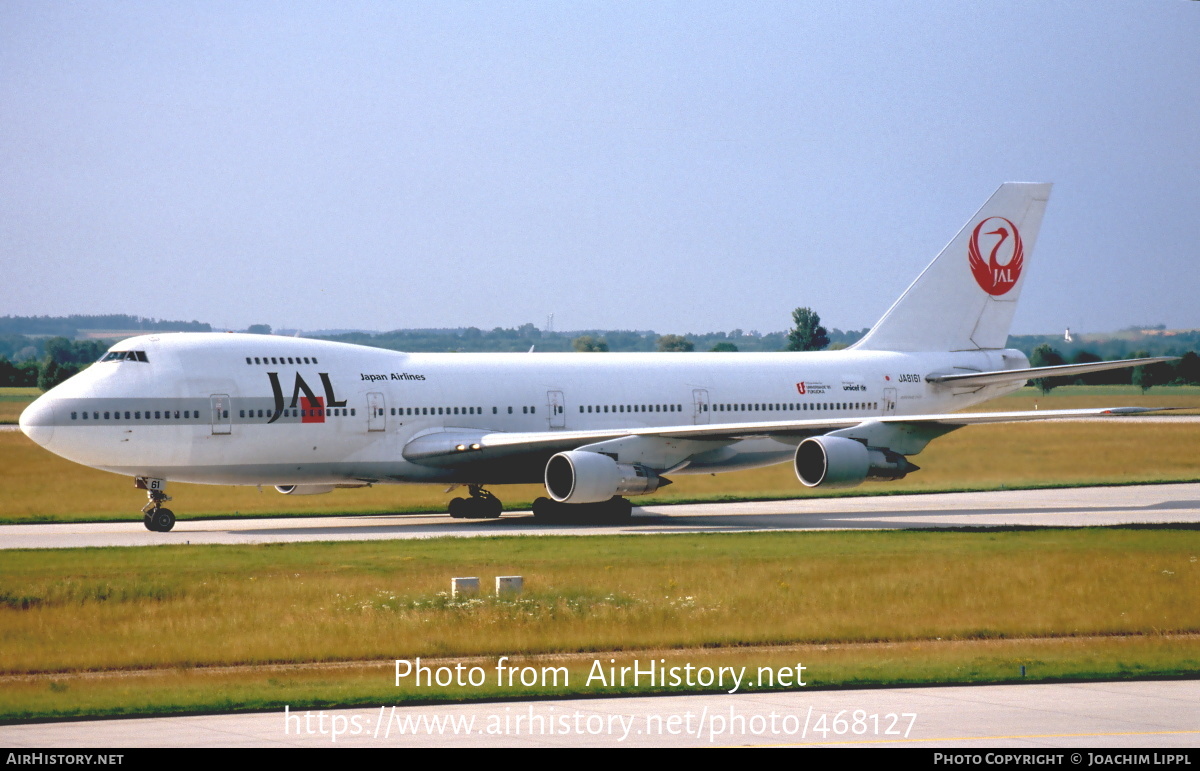 Aircraft Photo of JA8161 | Boeing 747-246B | Japan Airlines - JAL | AirHistory.net #468127