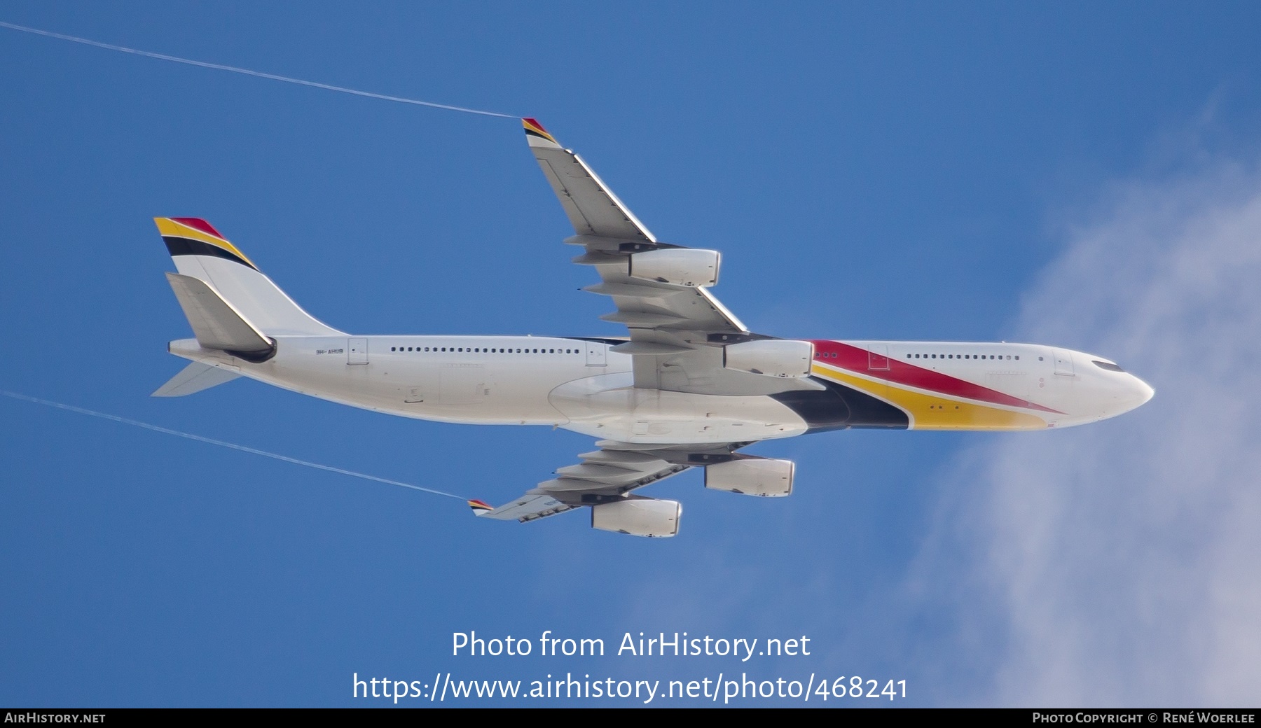 Aircraft Photo of 9H-AHUB | Airbus A340-313E | AirHistory.net #468241