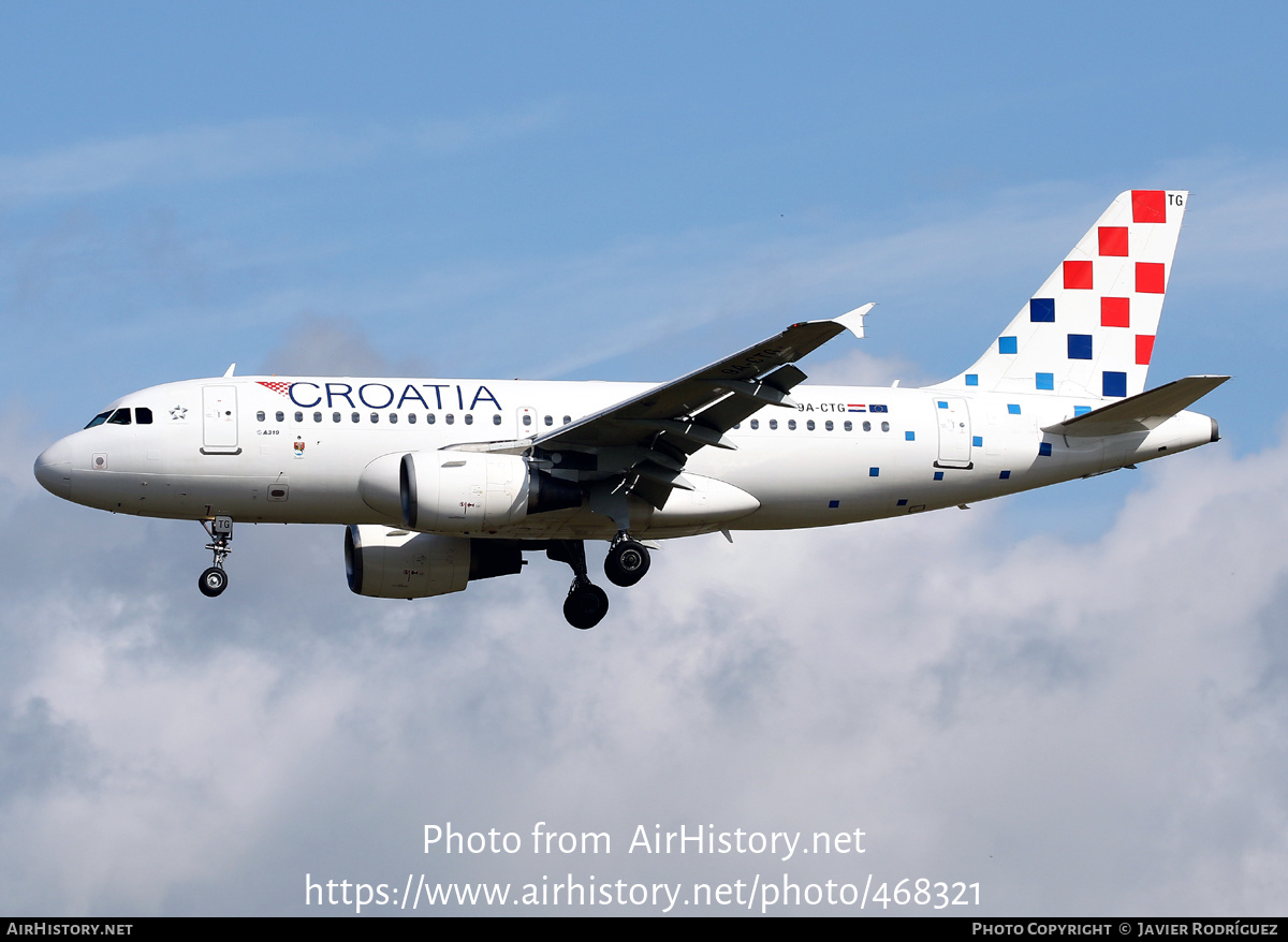 Aircraft Photo of 9A-CTG | Airbus A319-112 | Croatia Airlines | AirHistory.net #468321