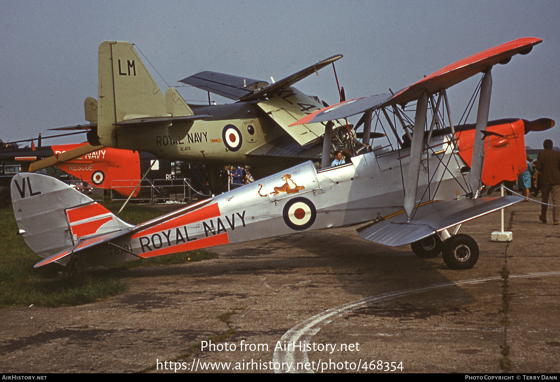 Aircraft Photo of T8191 | De Havilland D.H. 82A Tiger Moth | UK - Navy | AirHistory.net #468354